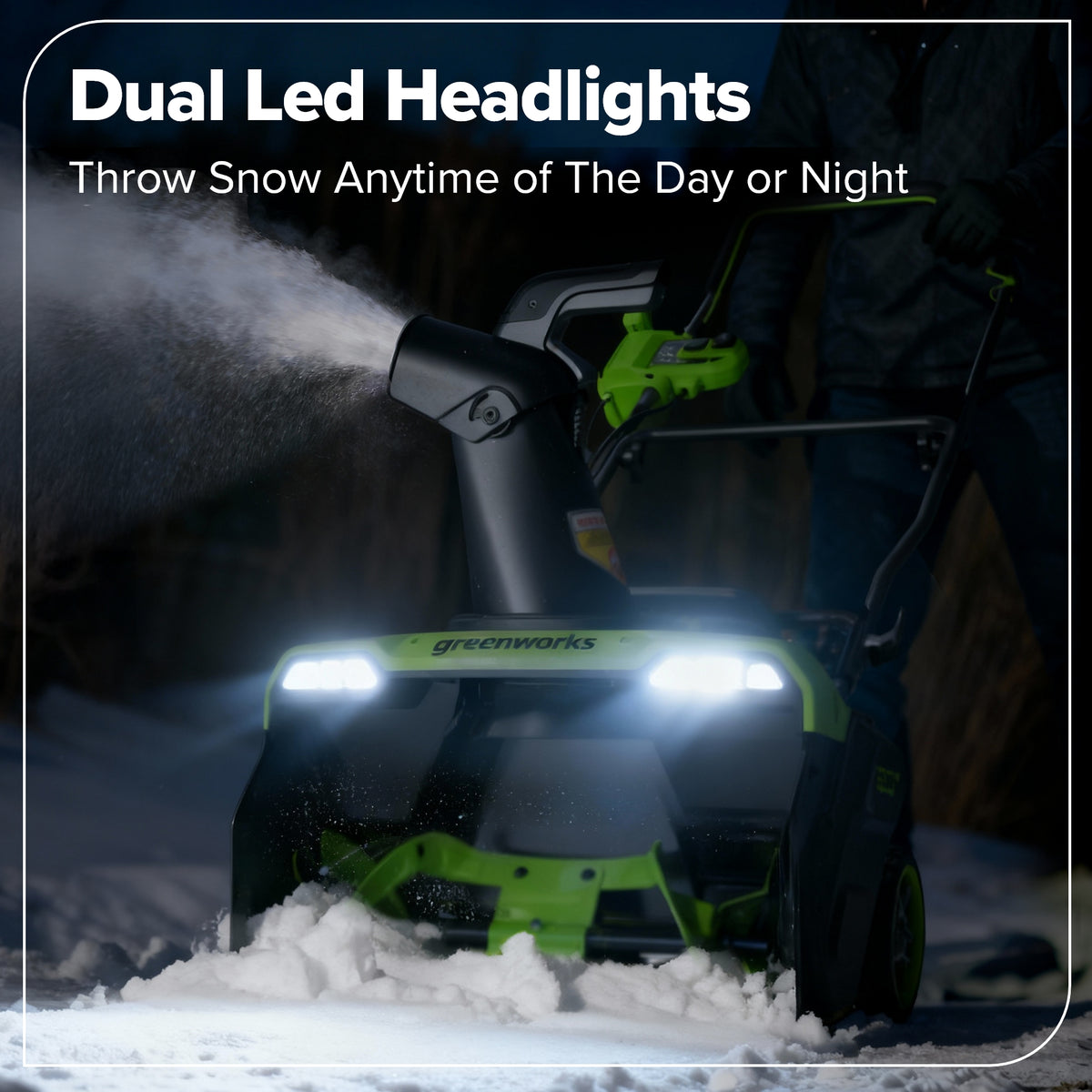 40V 20" Cordless Battery Snow Blower: 5.0 Ah Battery and Charger