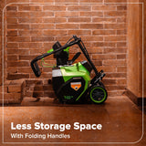 40V 16" Cordless Battery Snow Blower: 5.0 Ah Battery and Charger