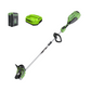 60V 8" Cordless Battery Edger w/ 2.5 Ah Battery and 3A Charger