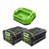 RENEWED 80V 2.0Ah Battery (2-Pack) Starter Kit and Charger