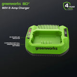 RENEWED 80V 2.0Ah Battery (2-Pack) Starter Kit and Charger