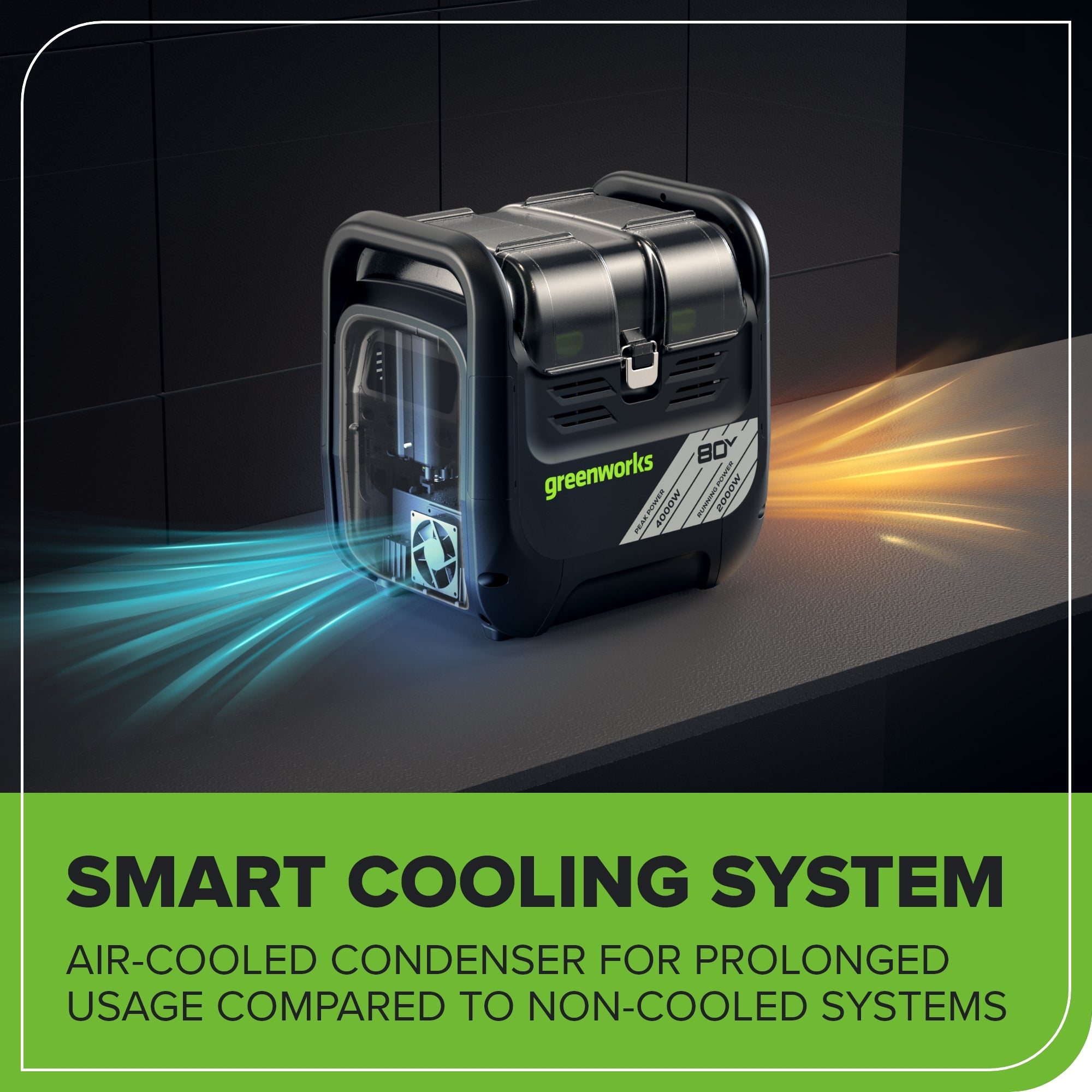 80V 2000W 4-Slot Inverter Portable Power Station (Tool Only)