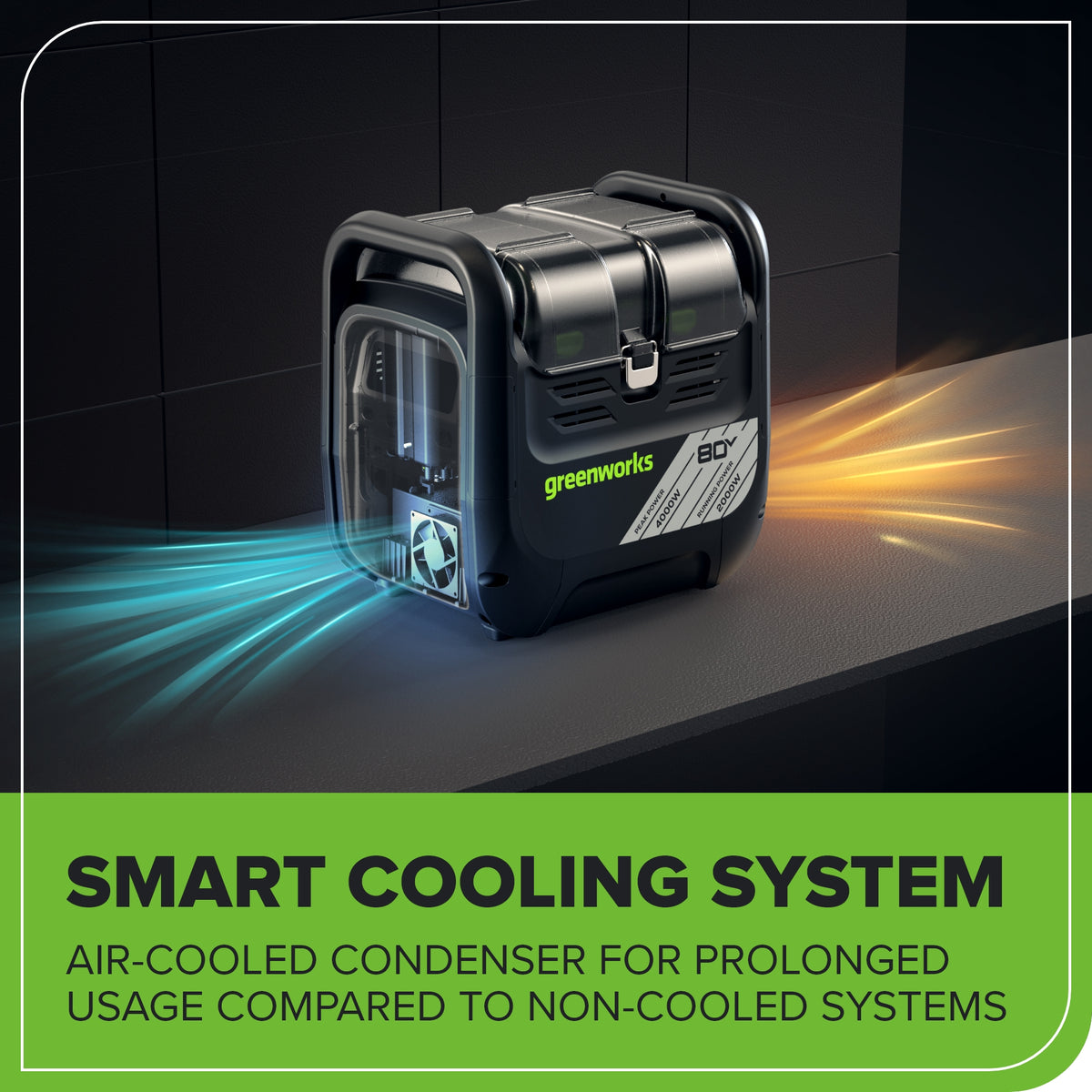 80V 2000W 4-Slot Inverter Portable Power Station (Tool Only)