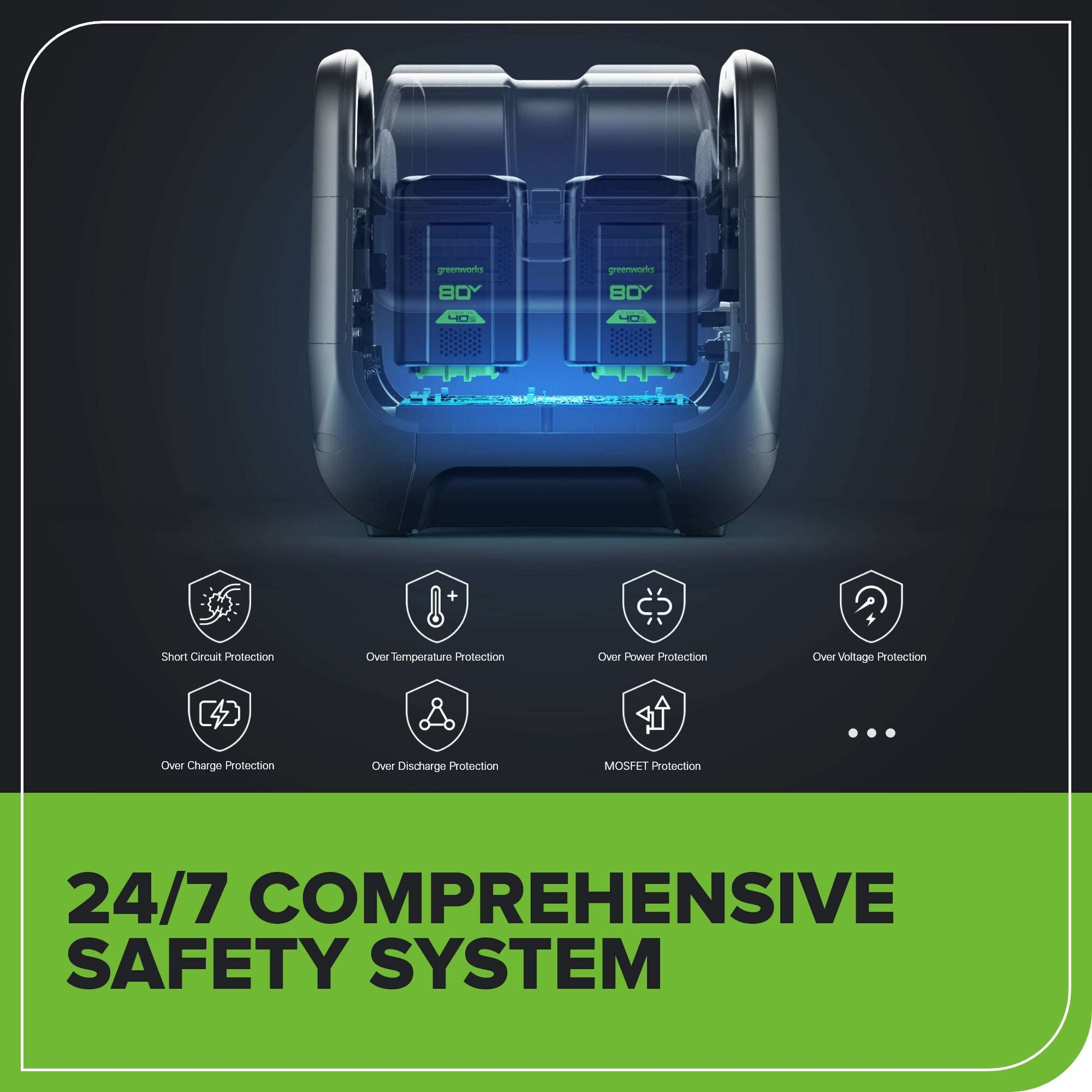 80V 2000W 4-Slot Inverter Portable Power Station (Tool Only)