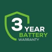<h3>3-Year Warranty</h3><p>Find peace of mind with Greenworks Limited Warranty.</p>