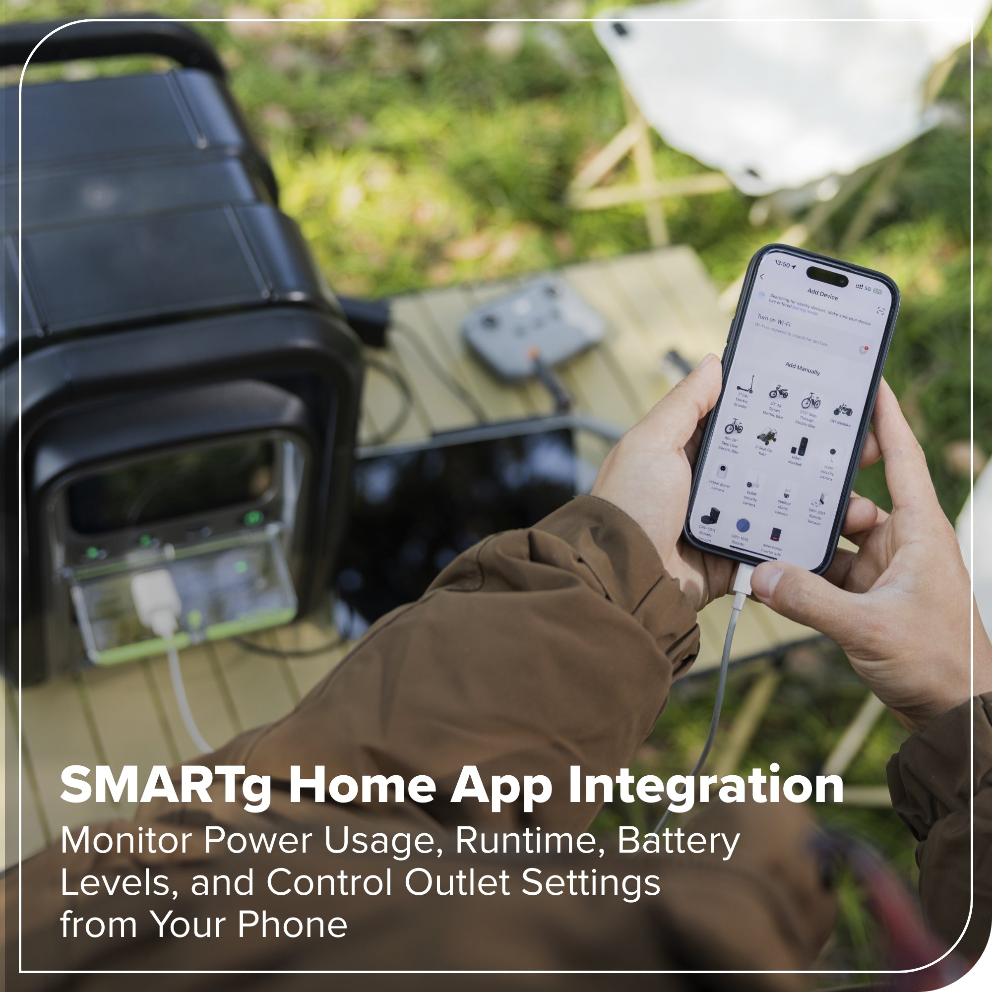 60V 2000W 4-Slot Inverter Portable Power Station (Tool Only)