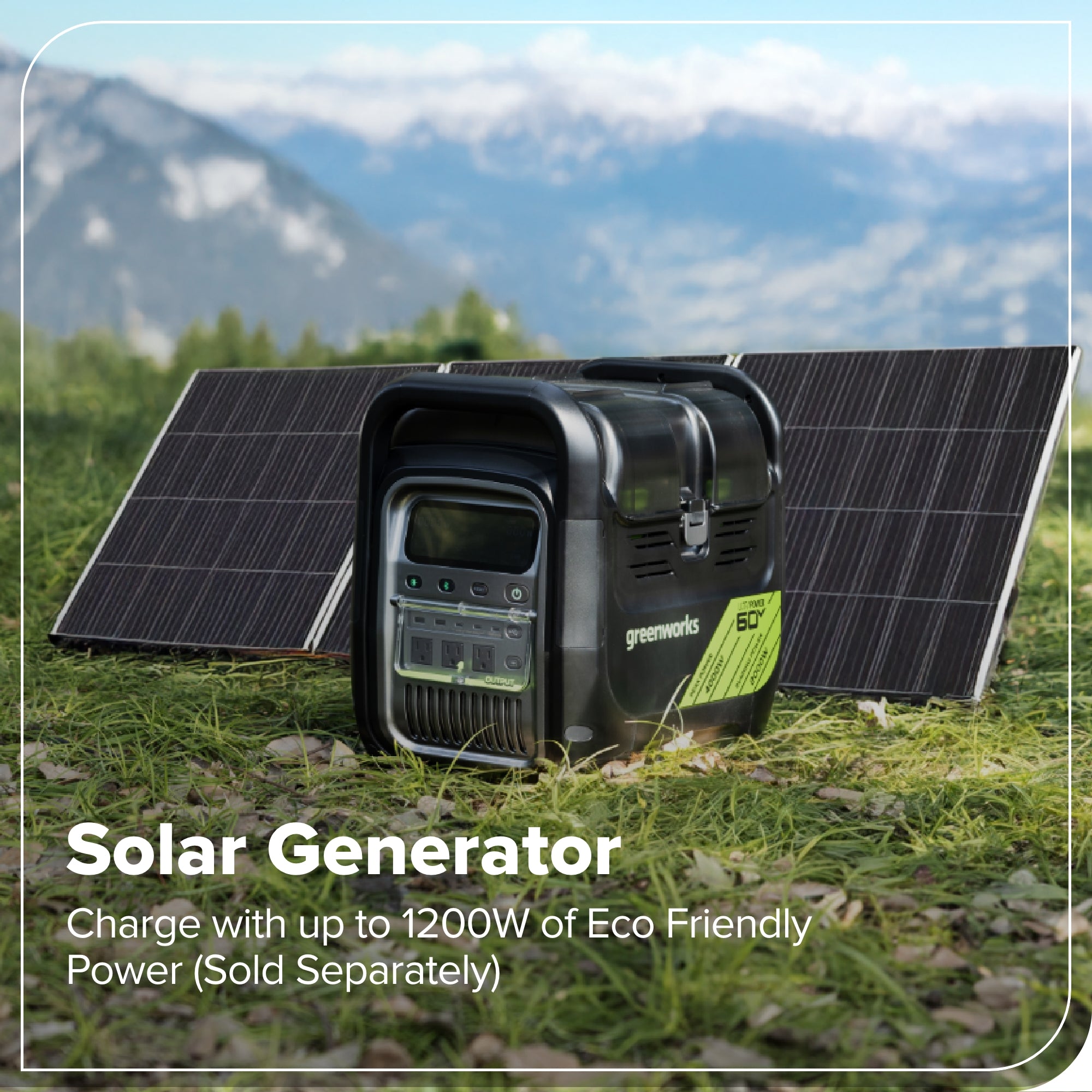 60V 2000W 4-Slot Inverter Portable Power Station (Tool Only)