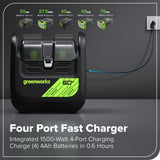 60V 2000W 4-Slot Inverter Portable Power Station (Tool Only)