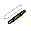 10" Replacement Pole Saw Bar and Chain Combo Kit, 1/4" Pitch, .050" Chain Gauge and 58 DL
