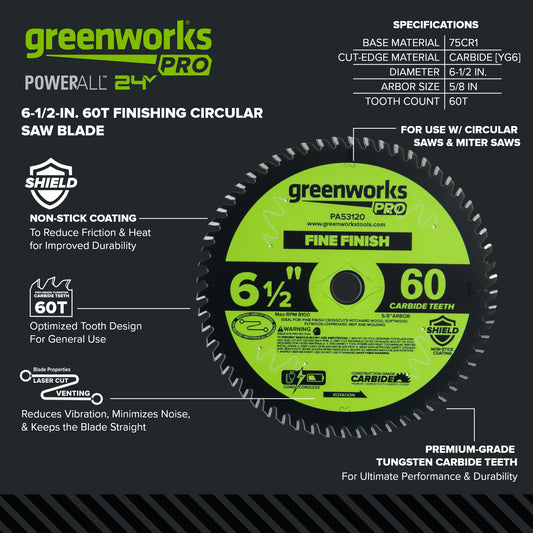 Pro 60-Tooth 6-1/2