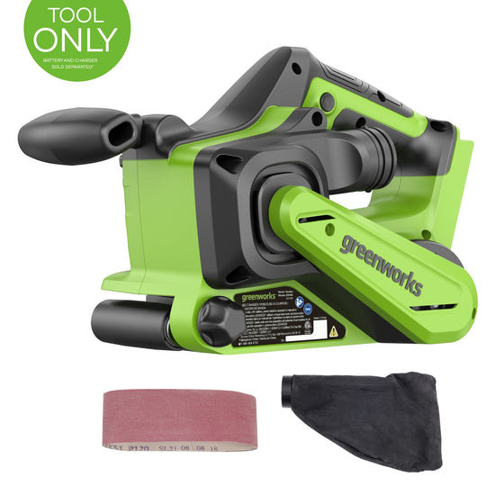 24V 3in x 18in Brushless Cordless Belt Sander and Dust Bag(Tool Only)