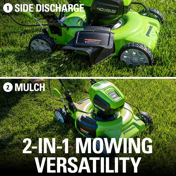 40V 19" Cordless Battery Push Lawn Mower 3PC Combo Kit w/ 4.0Ah Battery & Charger