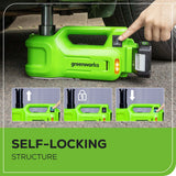 24V Cordless Battery Car Jack: 2.0 Ah Battery and Charger