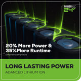 24V Cordless Battery 2-in-1 Standing Light Kit w/ 2.0Ah Battery & Charger