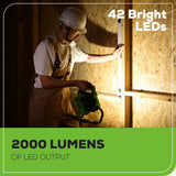40V AC/DC 2000 Lumen LED Work Light (Tool Only)