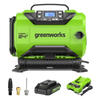 24V Cordless Battery Inflator, (1) 2Ah USB Battery and Charger