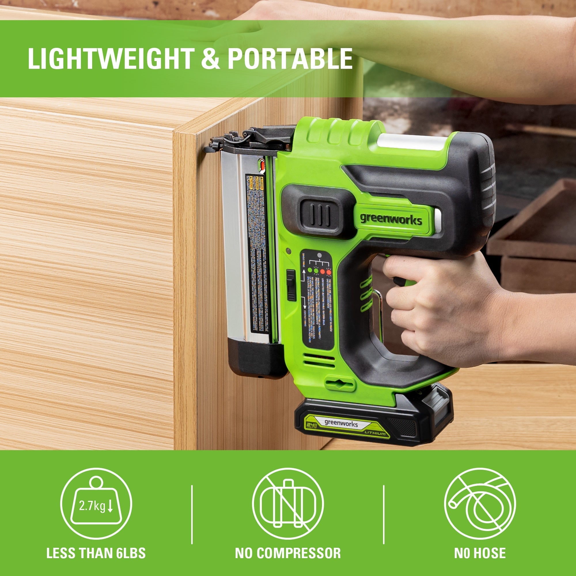 24V Cordless Battery Circular Saw 4PC Combo Kit w/ (2) 2.0Ah Batteries & Charger