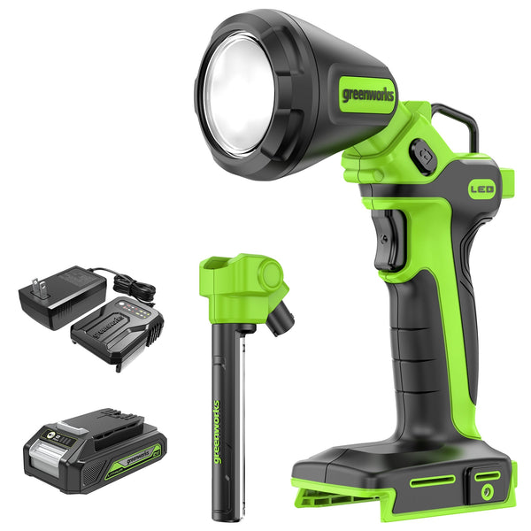 24V Cordless Battery 2-In-1 Work Light W/ 2.0Ah Battery & Charger