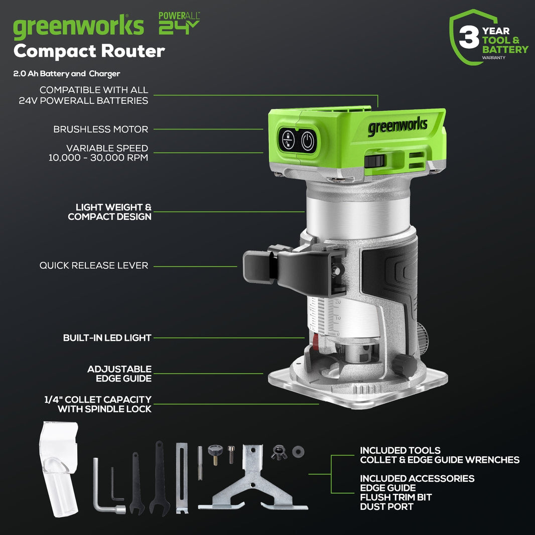 Tool Type: Routers | Greenworks Tools