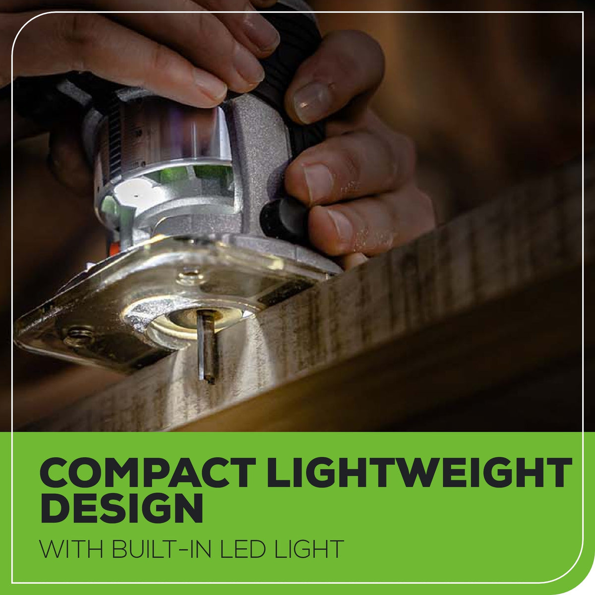 24V Cordless Battery Compact Router: 2.0 Ah Battery and Charger