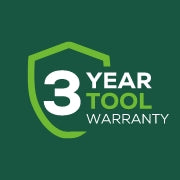 <h3>3-Year Tool Warranty</h3><p>Find peace of mind with Greenworks Limited Warranty.</p>