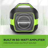 24V Cordless Battery Bluetooth Speaker w/ 2.0Ah Battery & Charger