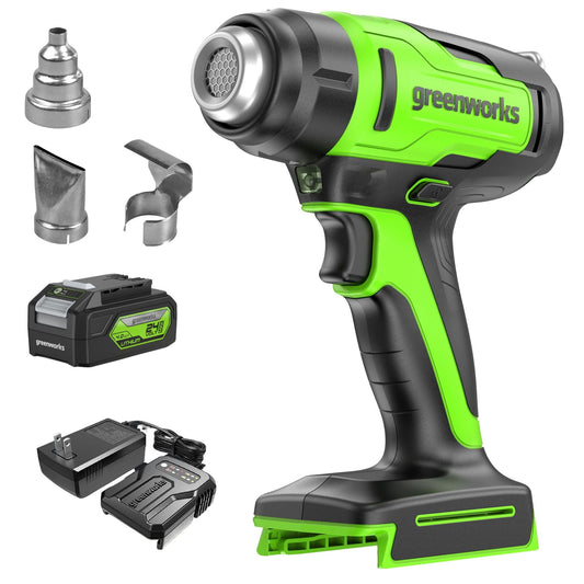 24V Cordless Battery Heat Gun w/ 4.0Ah Battery & Charger