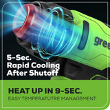 24V Cordless Battery Heat Gun w/ 4.0Ah Battery & Charger