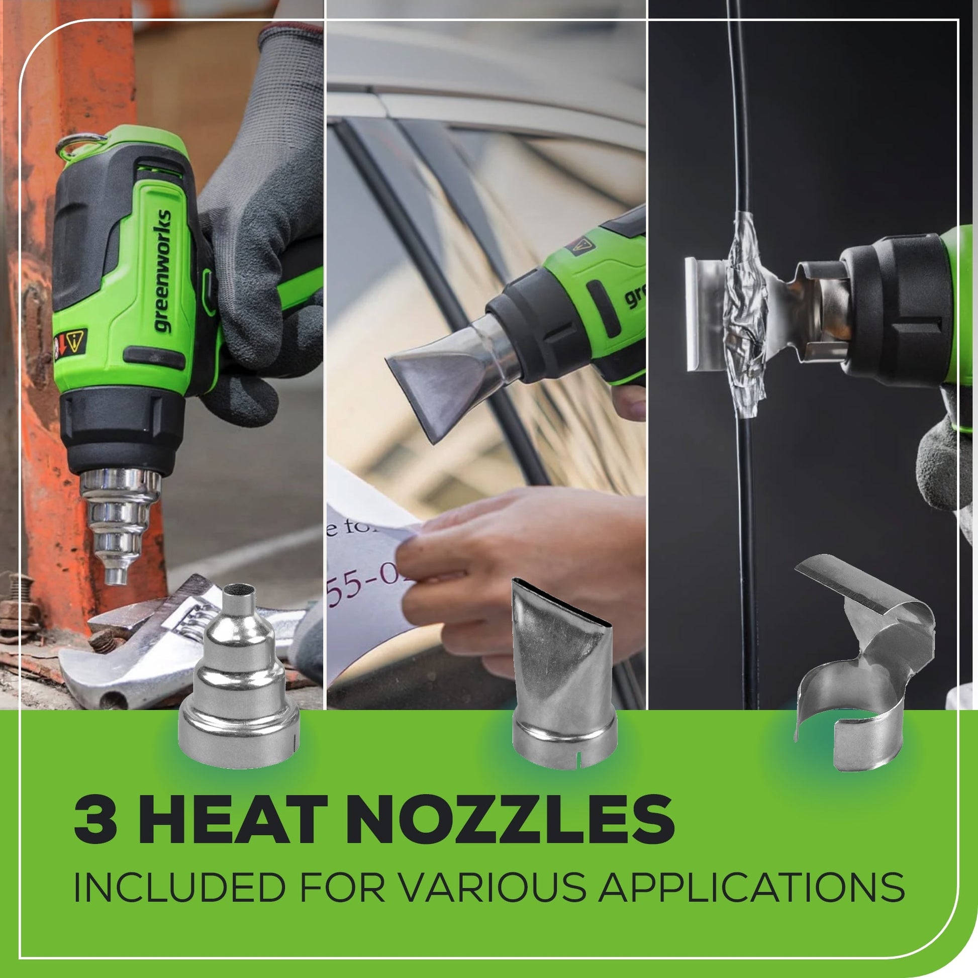 24V Cordless Battery Heat Gun w/ 4.0Ah Battery & Charger