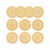 10PC 5" 8-Hole Hook and Loop Sanding Discs Pad Kit Random Orbit Sandpaper