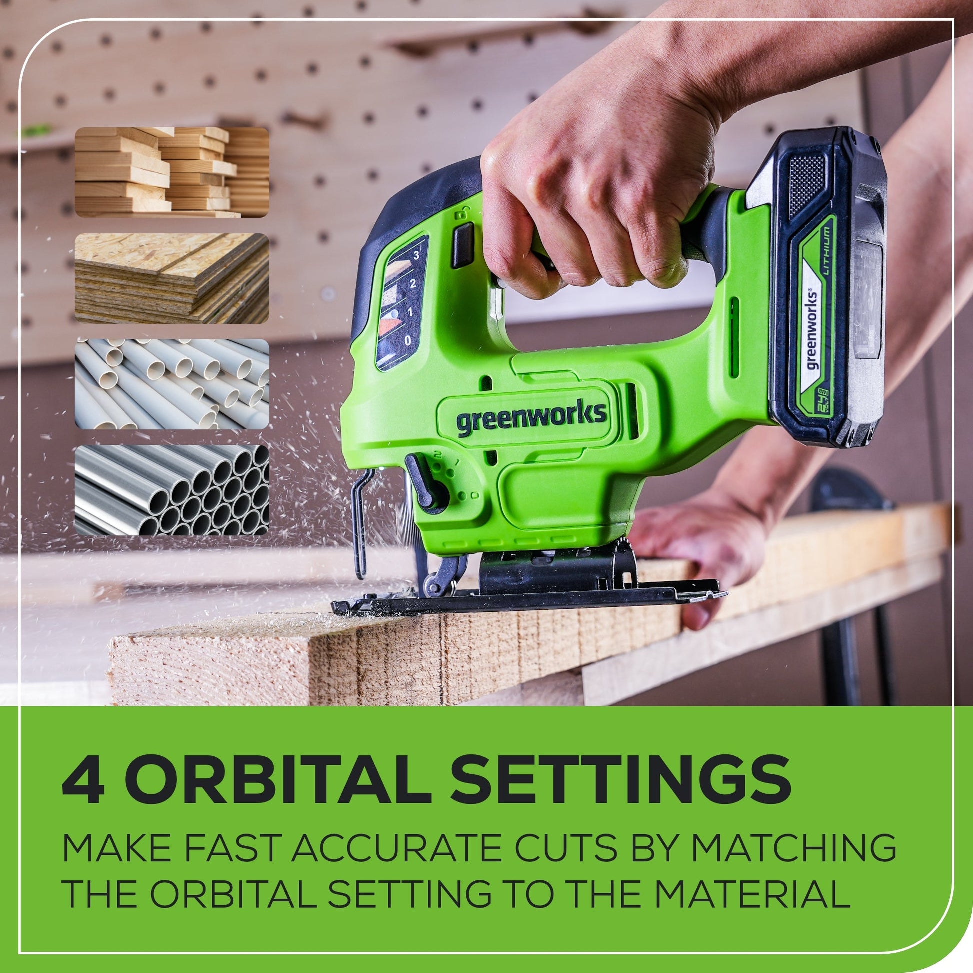 24V Cordless Battery Gen 2 Jig Saw  (Tool Only)