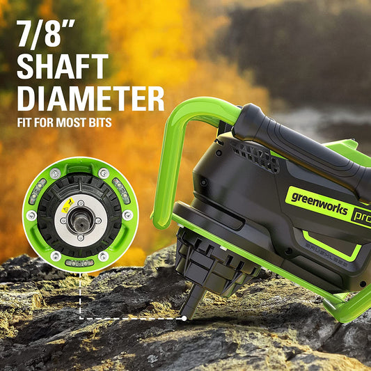 80V Cordless Battery Brushless Earth Auger / Post Hole Digger w/ 4Ah Battery & Charger