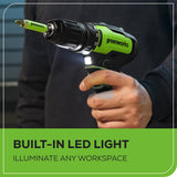 24V Cordless Battery Drill, Impact Driver & Jig Saw 3PC Combo Kit w/ (2) 2.0Ah Batteries & Charger