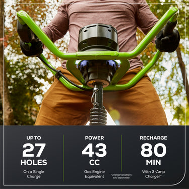 60V Cordless Battery Brushless Earth Auger / Post Hole Digger (Tool Only)