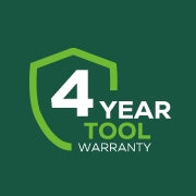 <h3>4-Year Tool Warranty</h3><p>Find peace of mind with Greenworks Limited Warranty.</p>