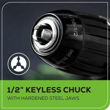 24V Cordless Battery Brushless 1/2" 310 in/lbs  Drill / Driver w/ (1) 2.0Ah Battery & Charger