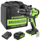 24V Cordless Battery 1/2" Drill Driver w/ 4.0Ah Battery & Charger