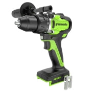 <h3>24V Cordless Battery 1/2" 800 in/lbs Drill Driver</h3><ul><li>(1)Belt Clip Attachment</li><li>(1)Greenworks Carrying Bag</li><li>(1)Auxiliary Handle</li></ul>