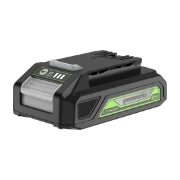 <h3>(2) 2Ah Battery</h3><p>Max runtime 40 min on a single charge.</p>