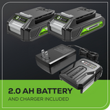 24V Brushless 1/2" 310 in/lbs Drill / Driver and 6.5" Circular Saw Combo Kit w/ (2) 2.0Ah Batteries and Charger