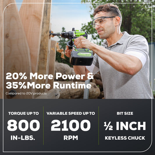 24V Cordless Battery 1/2