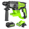 24V SDS-Plus 2J Brushless Rotary Hammer Drill: 4.0 Ah USB Battery and Charger