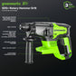 24V SDS-Plus 2J Brushless Rotary Hammer Drill w/ 4.0Ah USB Battery & Charger
