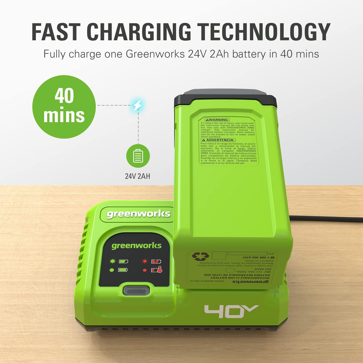 40V 5A Rapid Charger