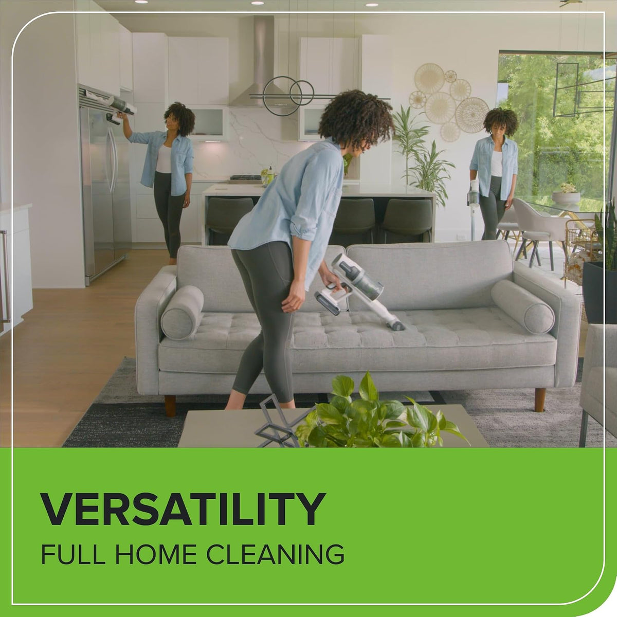 24V Cordless Battery White Stick Vacuum 3-in-1 Bundle: (2) 4.0 Ah USB Batteries and Charging Stand