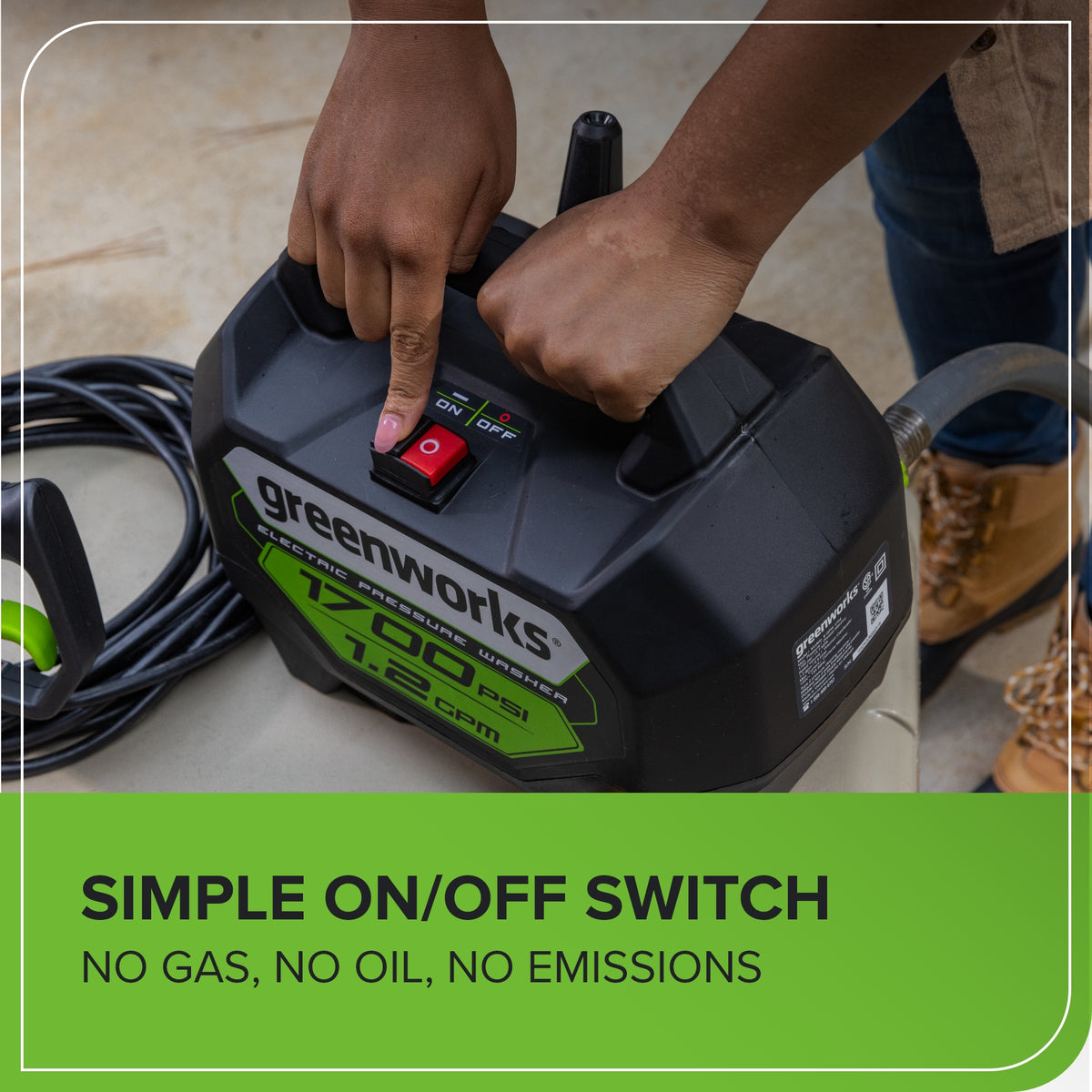 1700-PSI Hand Carry 1.2-GPM Electric Pressure Washer