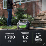 1700-PSI Hand Carry 1.2-GPM Electric Pressure Washer