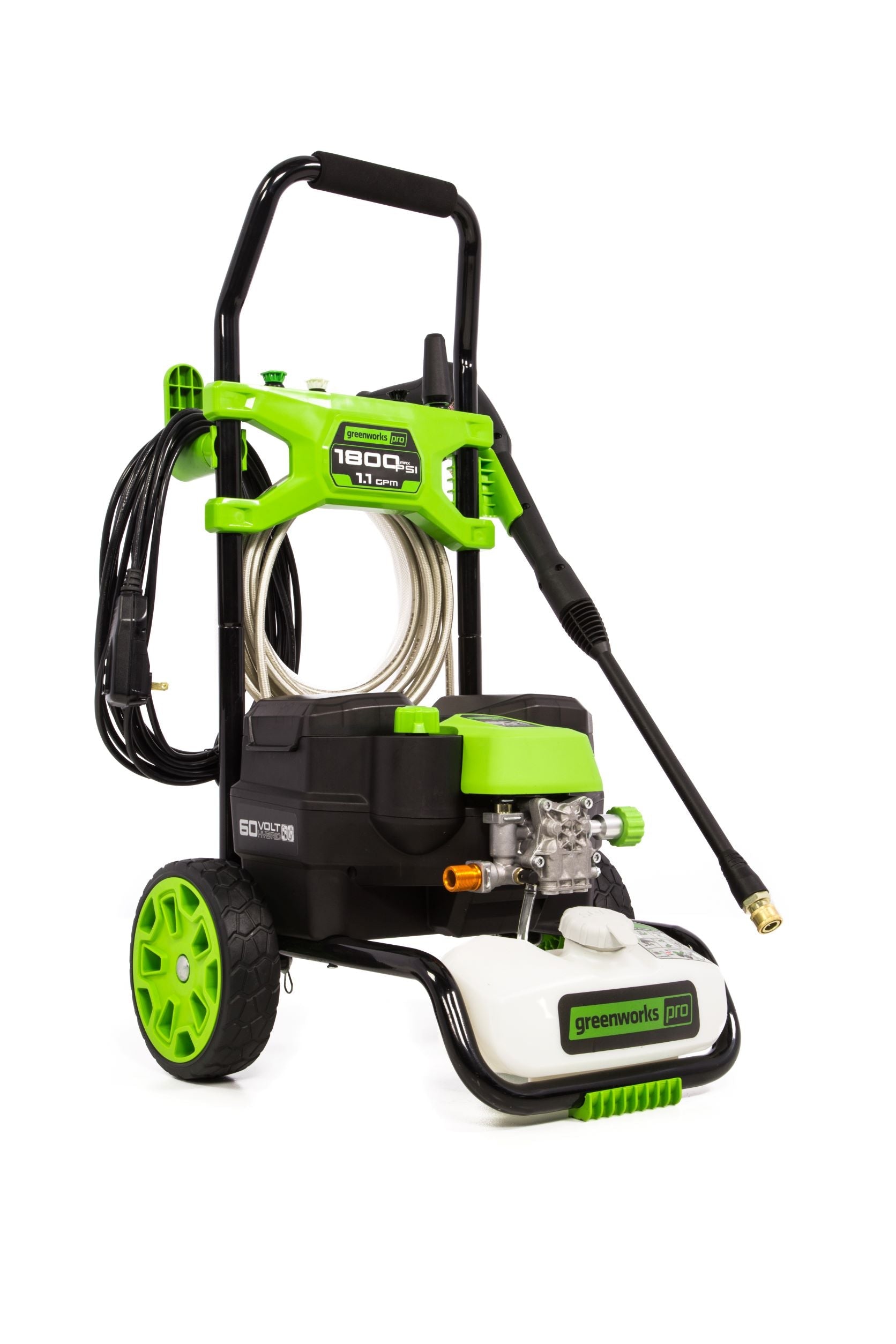 60V Hybrid 1800 PSI 1.1 GPM Cold Water Pressure Washer w/ (2) 4Ah Batteries & Charger