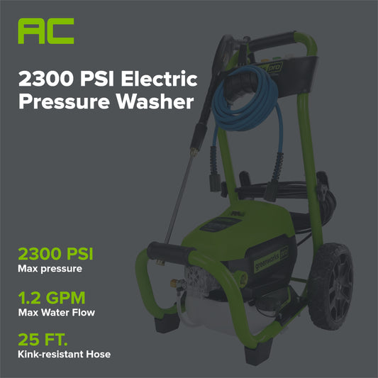 OPEN BOX 2300 PSI 1.2 GPM Cold Water Electric Pressure Washer