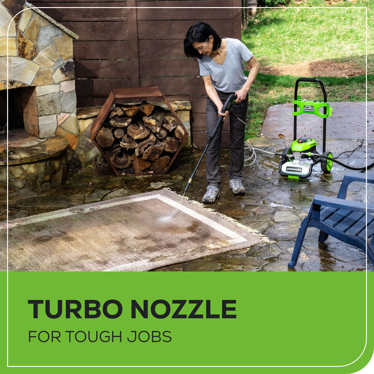 OPEN BOX 1900 PSI 1.2 GPM Cold Water Electric Pressure Washer